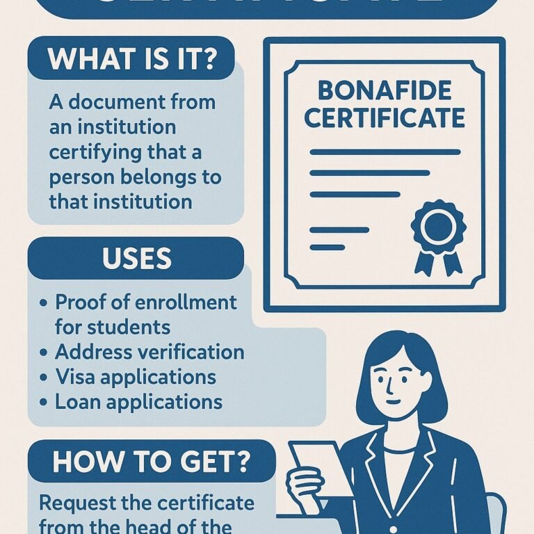 Bonafide Certificate Format